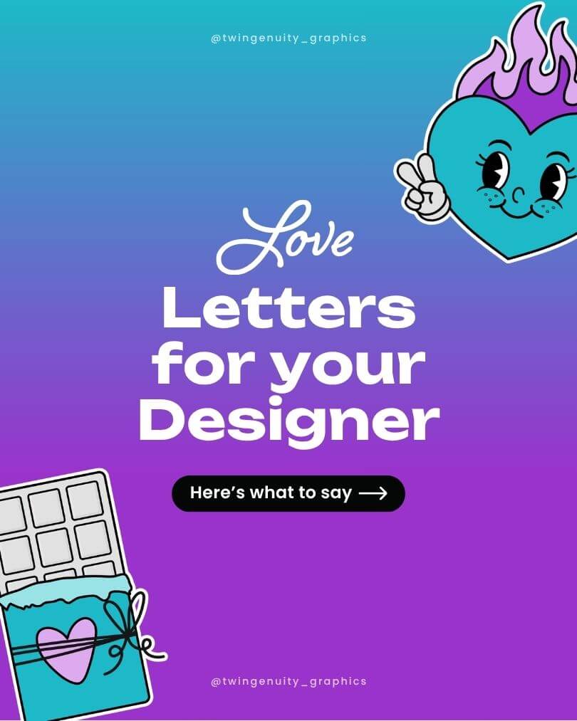 Love Letters for your Designer, Instagram post 2 of 6.