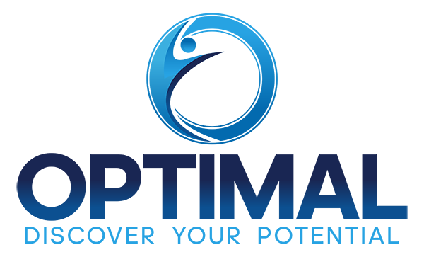 Optimal logo with tagline Discover your potential.